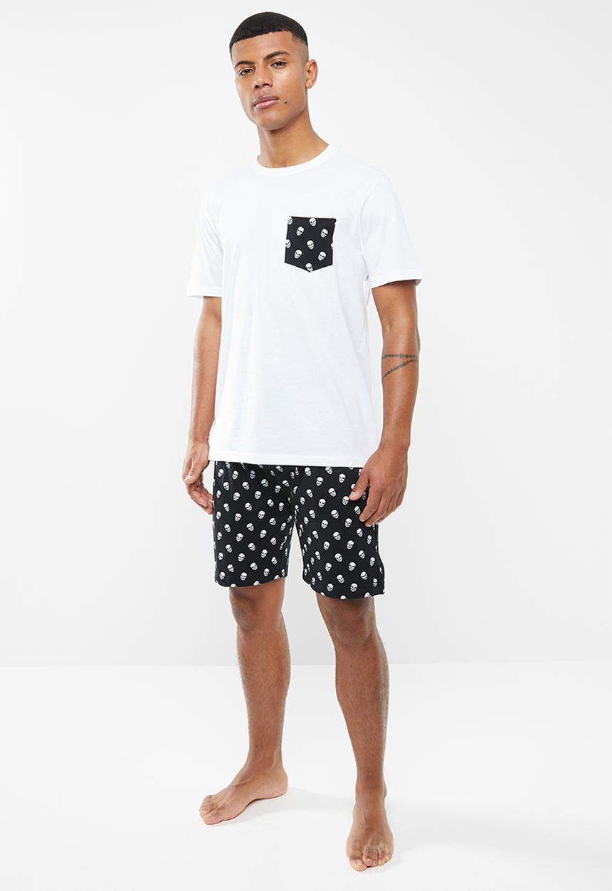 Brave Soul - Skulls sleep set - black & white