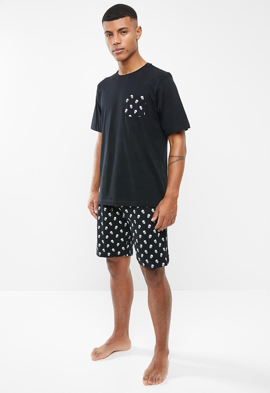 Brave Soul - Skulls sleep set - black