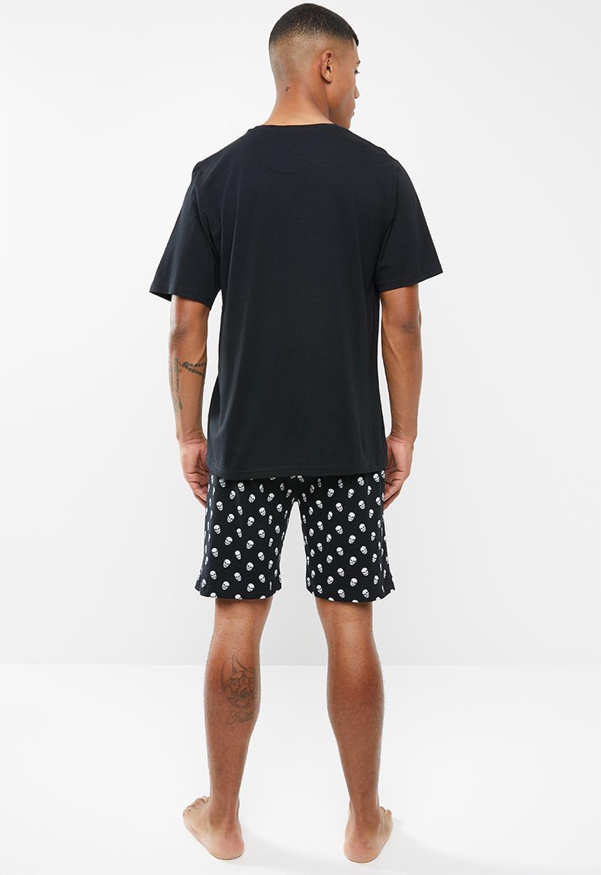 Brave Soul - Skulls sleep set - black