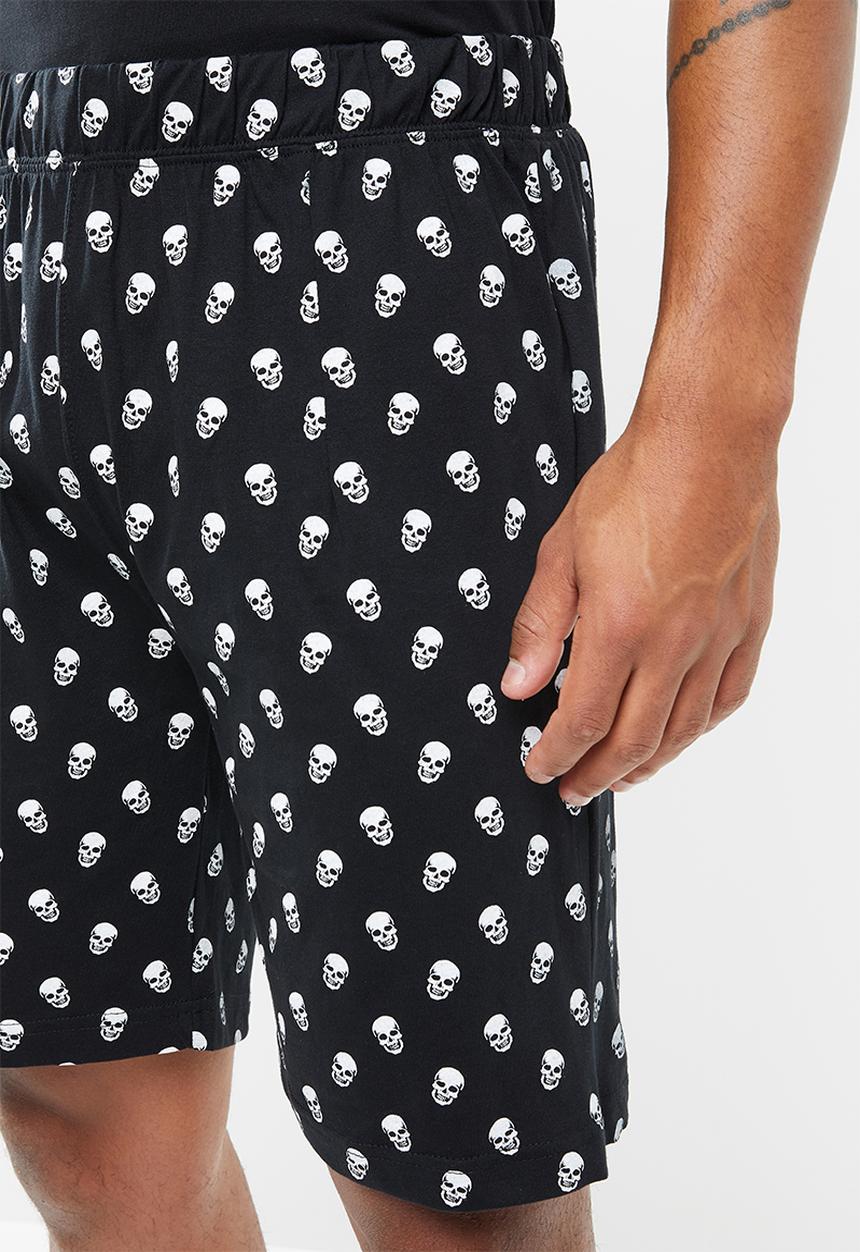 Brave Soul - Skulls sleep set - black