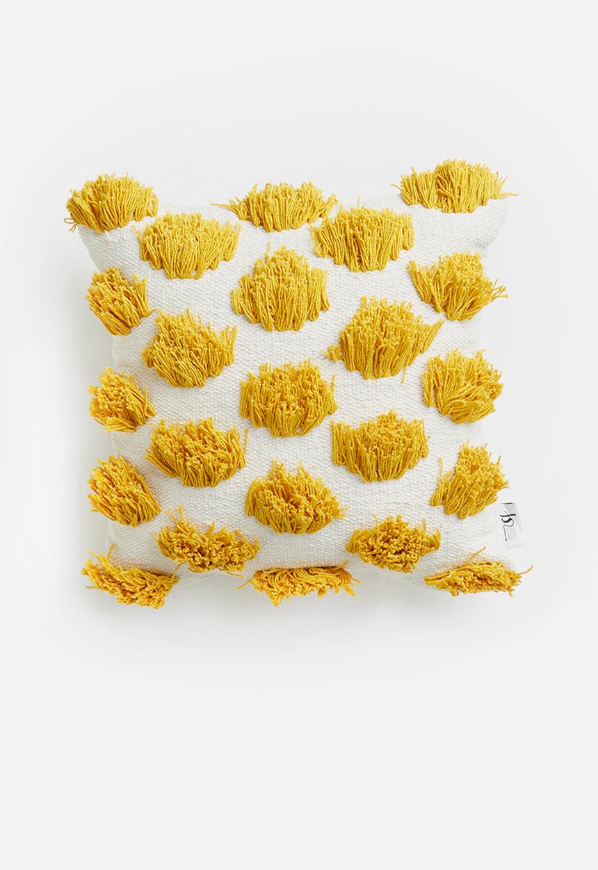 Sixth Floor - Poppy cushion cover - mustard