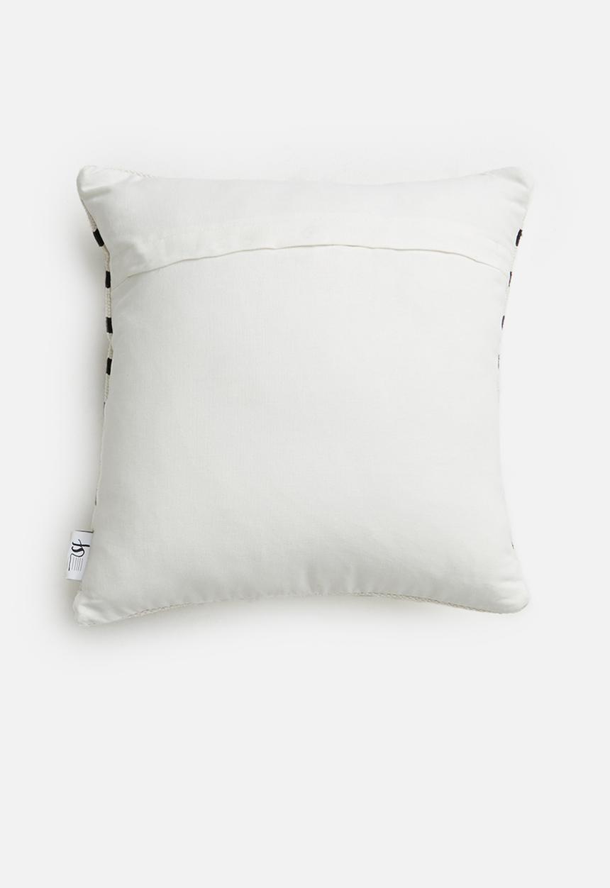 Sixth Floor - Jasp cushion cover - cream & black