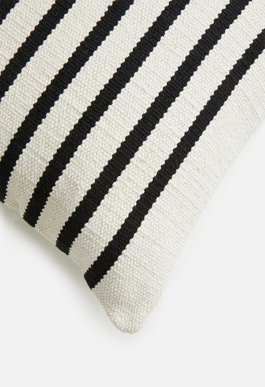 Sixth Floor - Jasp cushion cover - cream & black