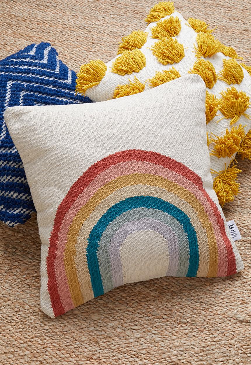 Sixth Floor - Rainbow cushion cover - multi