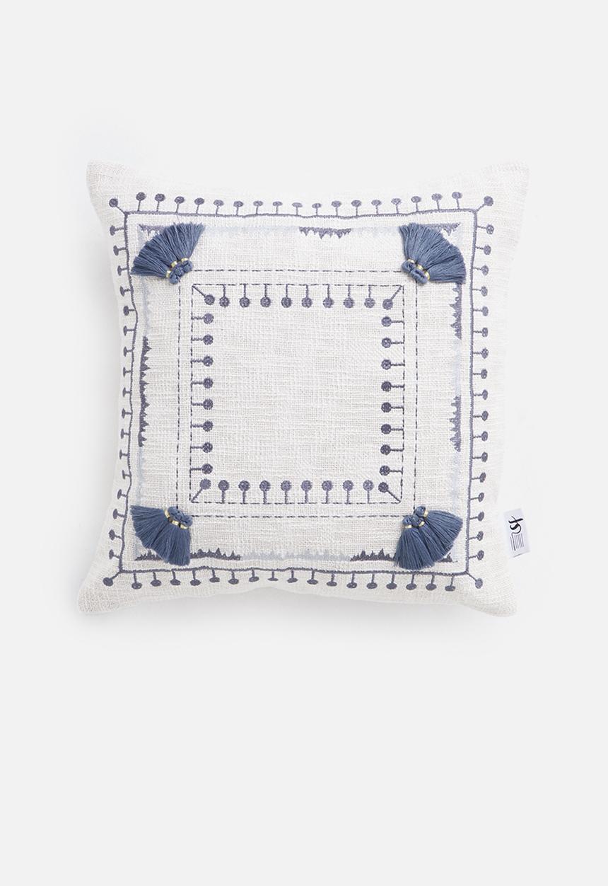 Sixth Floor - Leah cushion cover - blue