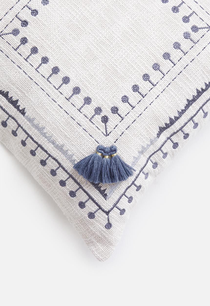 Sixth Floor - Leah cushion cover - blue