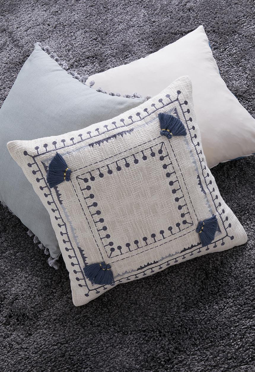 Sixth Floor - Leah cushion cover - blue