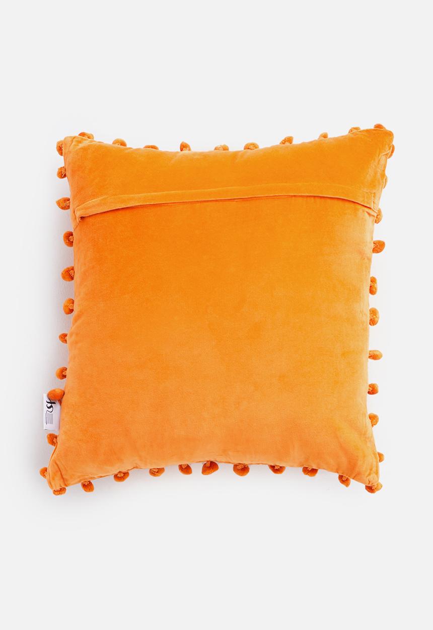 Sixth Floor - Sofia velvet cushion cover - orange
