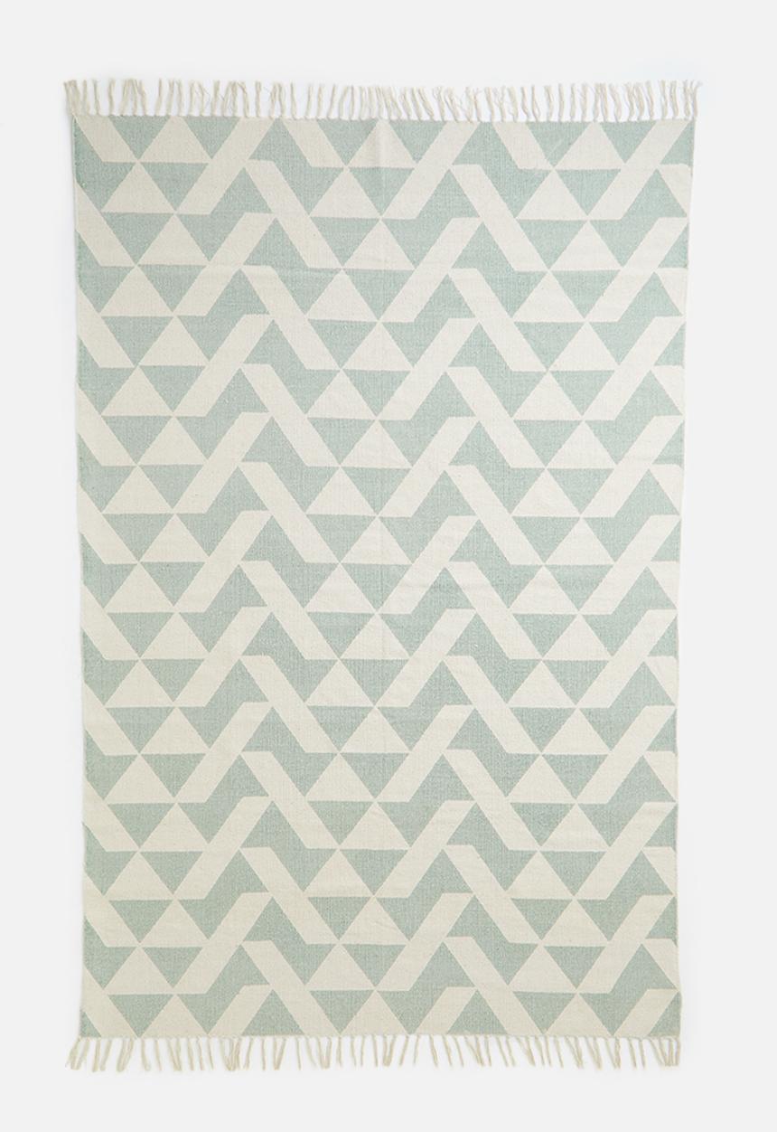 Sixth Floor - Mesa printed rug - blue & grey