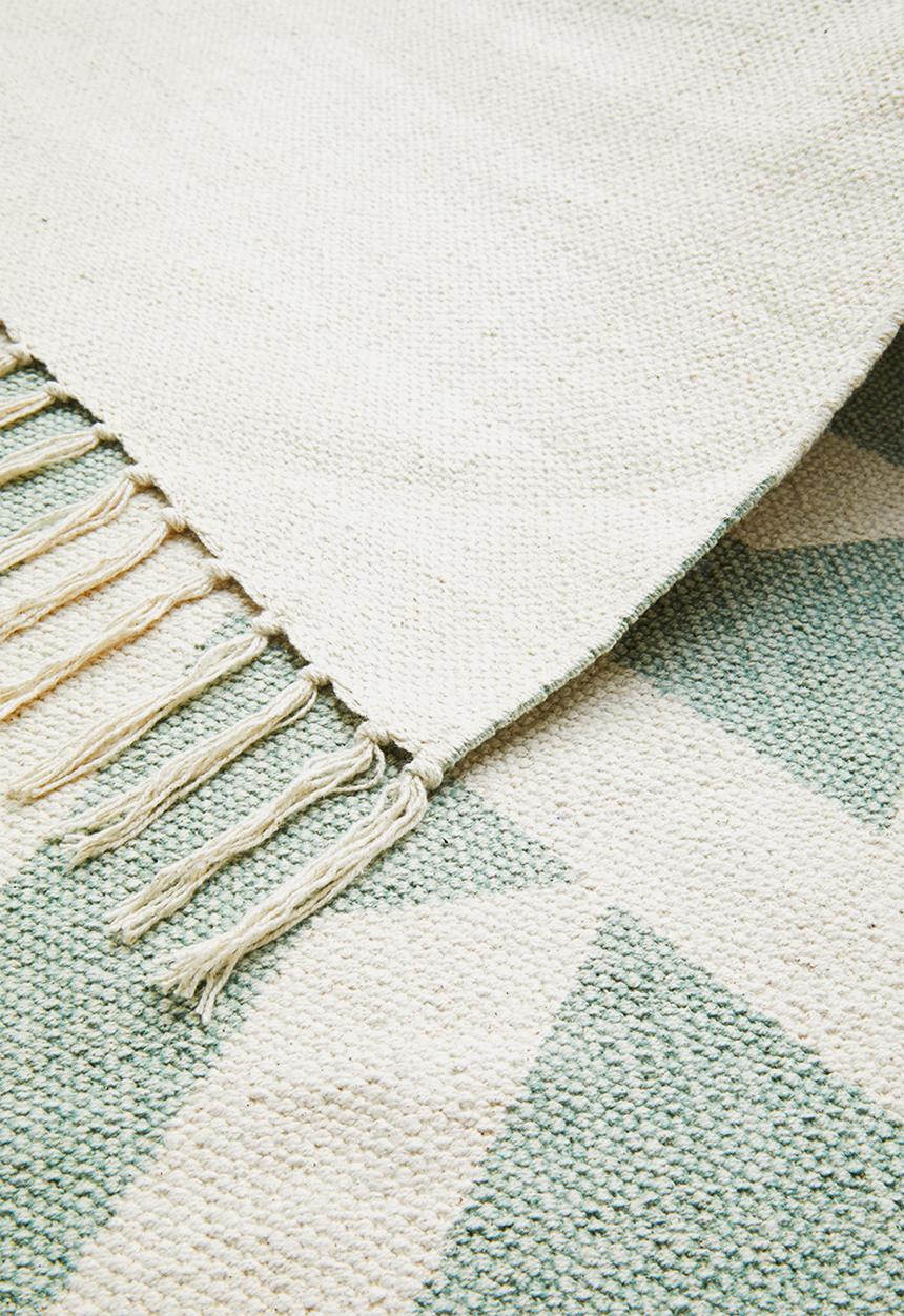 Sixth Floor - Mesa printed rug - blue & grey