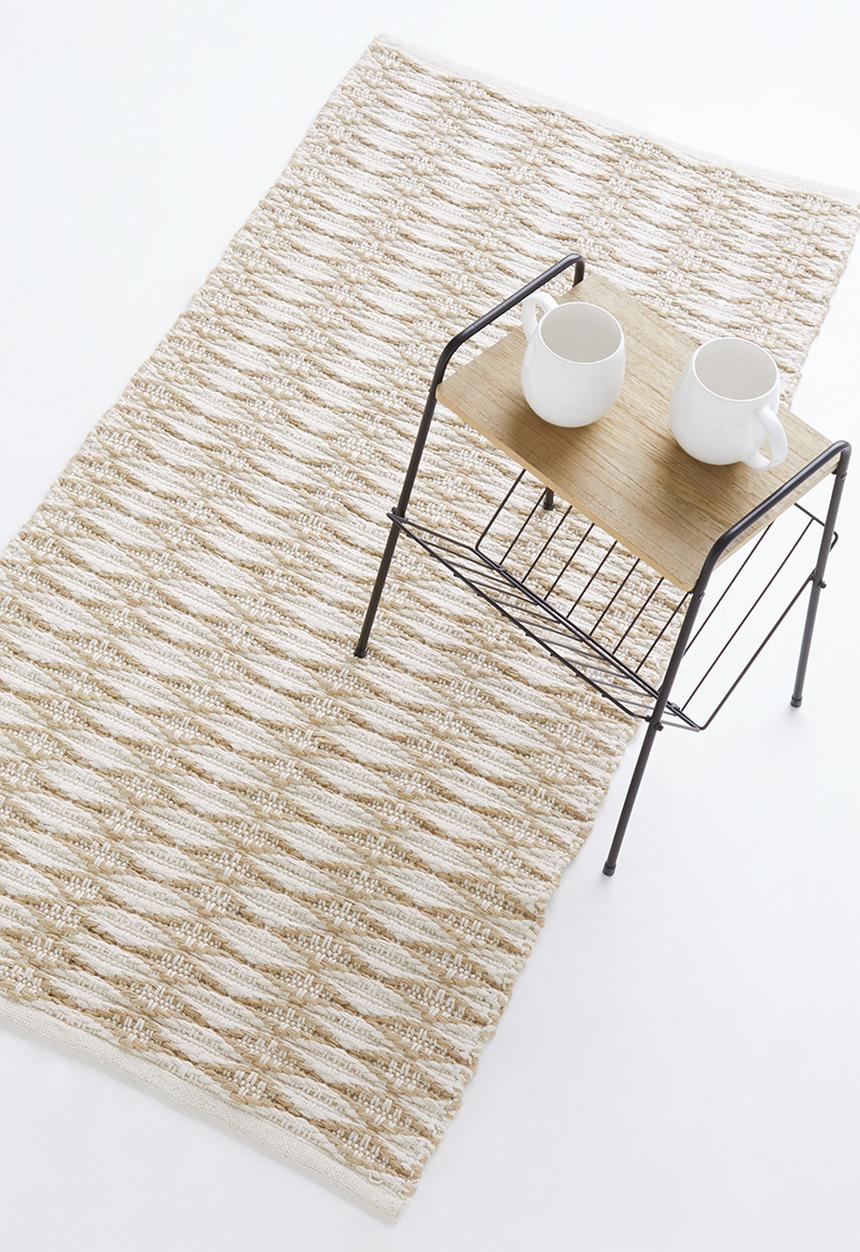 Sixth Floor - Marcie jute runner - natural & white