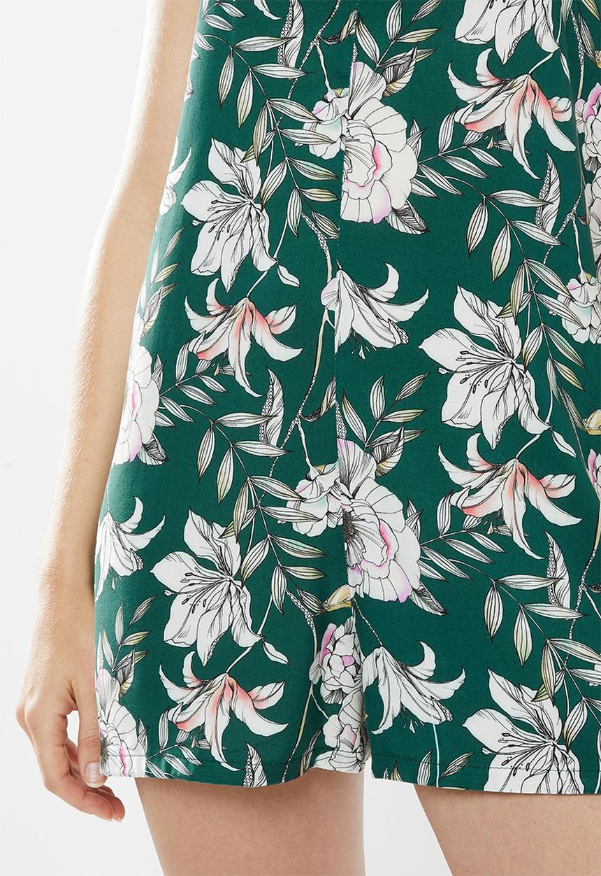 Superbalist - Printed sleep floral rompur - green