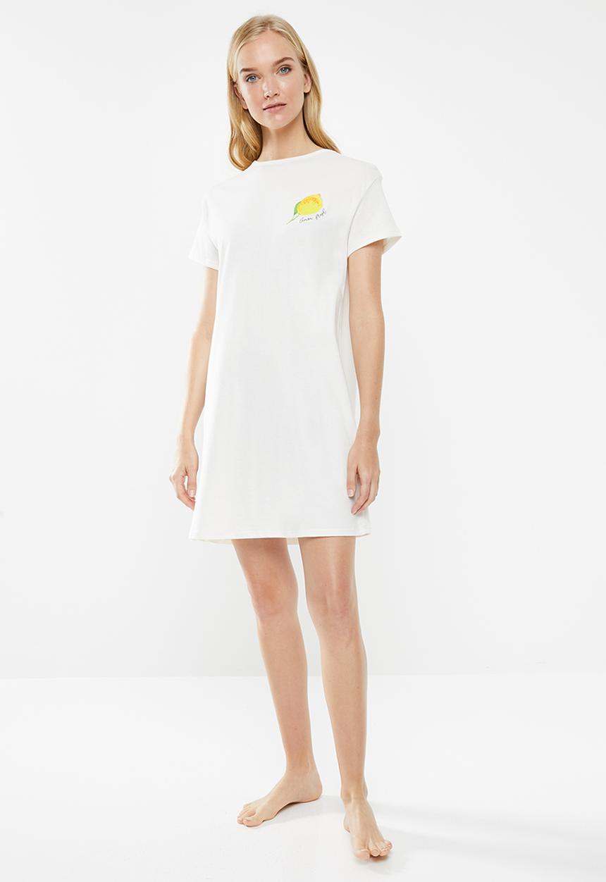 Superbalist - Sleep tee dress - cream