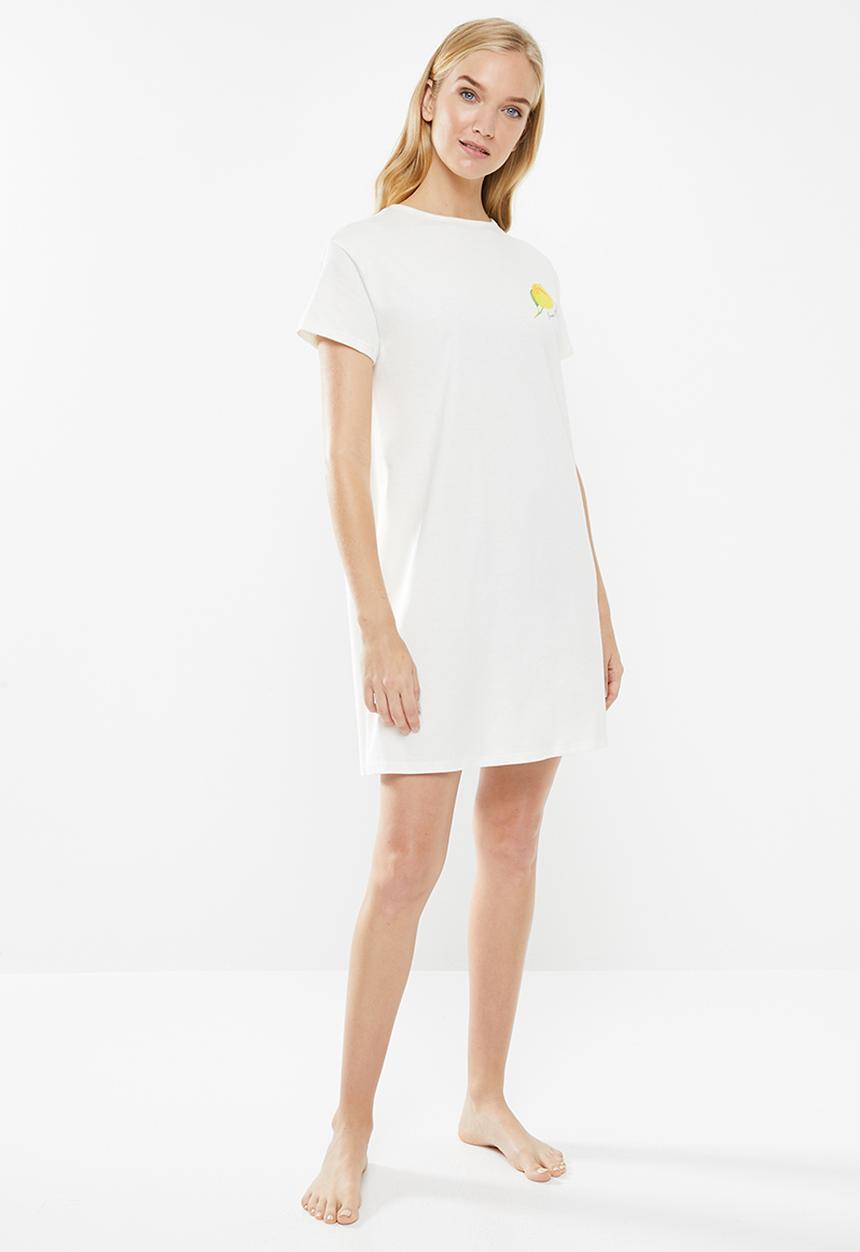 Superbalist - Sleep tee dress - cream