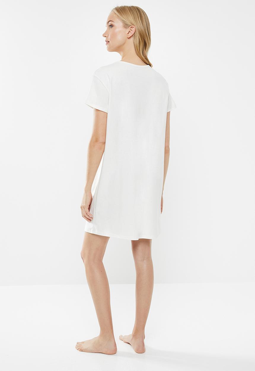 Superbalist - Sleep tee dress - cream