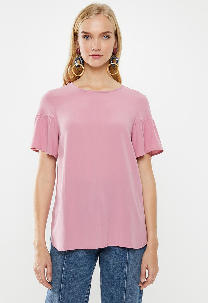 Vero Moda - Bethany button top - pink