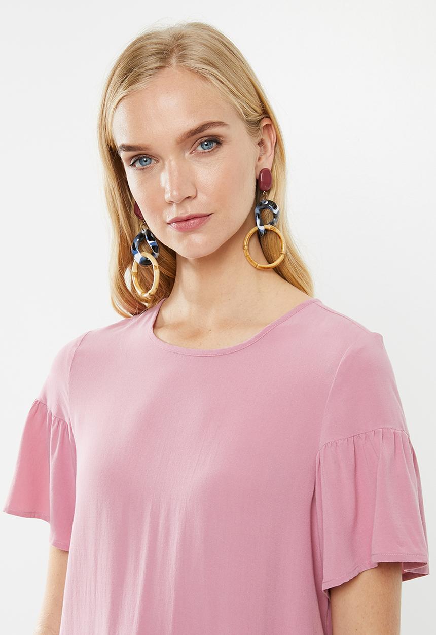 Vero Moda - Bethany button top - pink