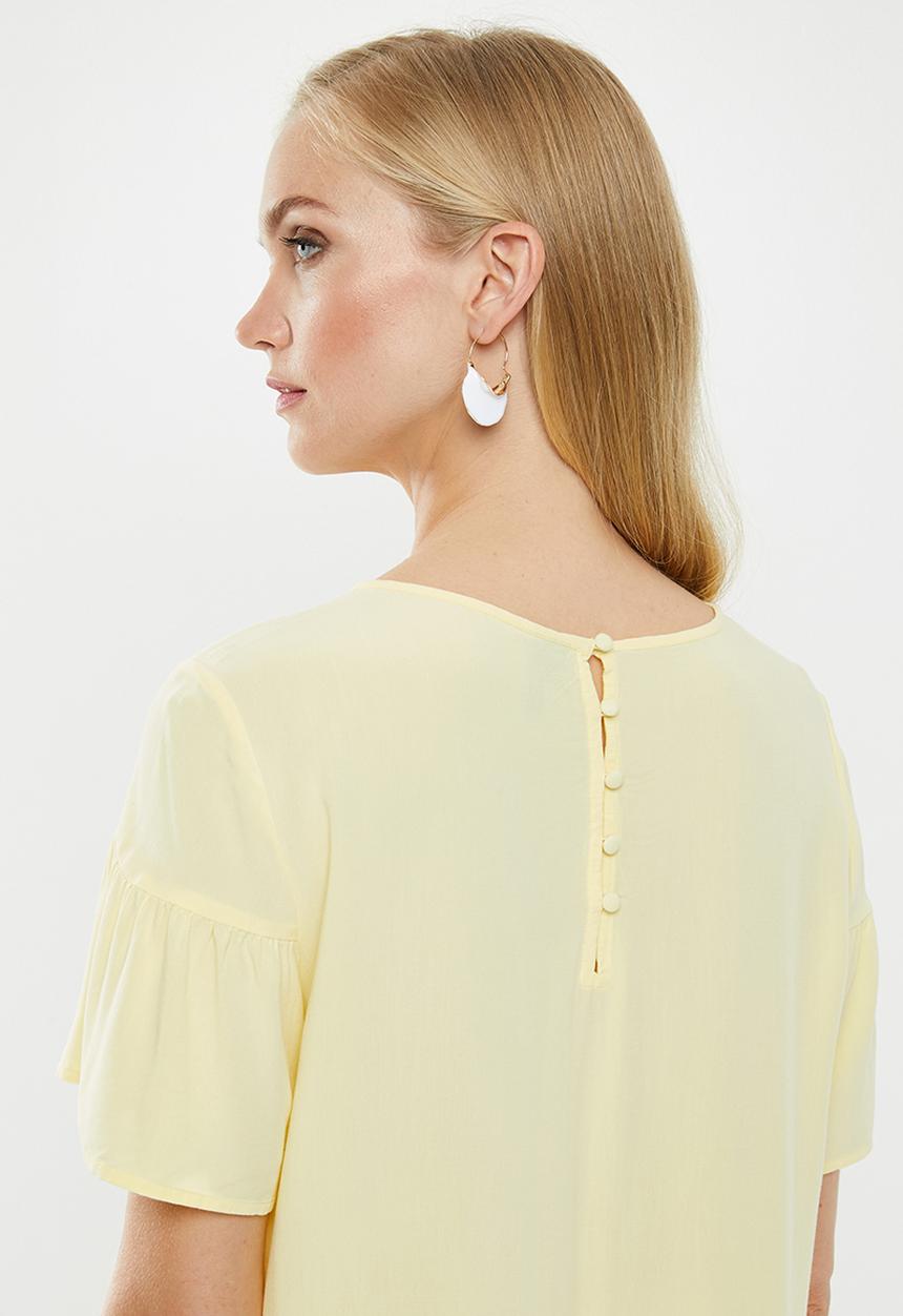 Vero Moda - Bethany button top - yellow