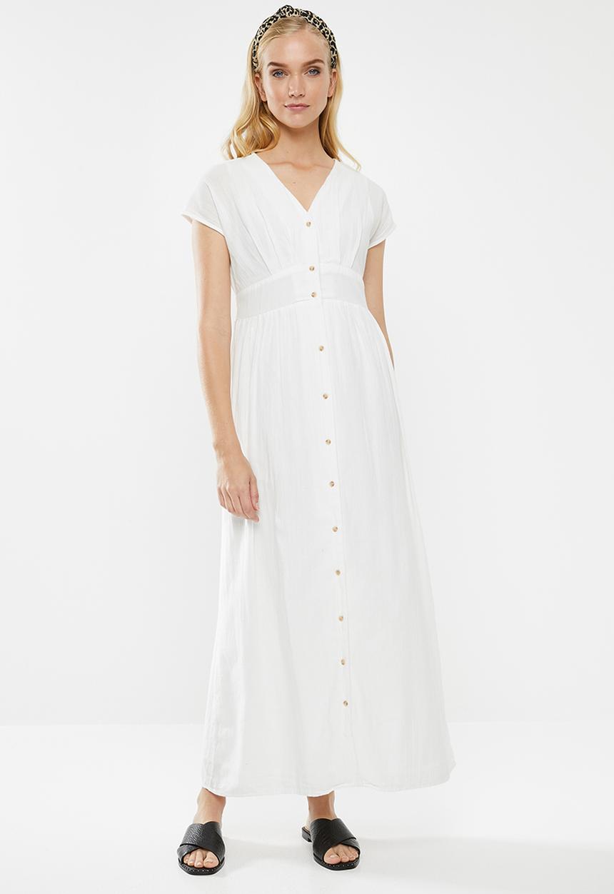 Vero Moda - Sammi button dress - white