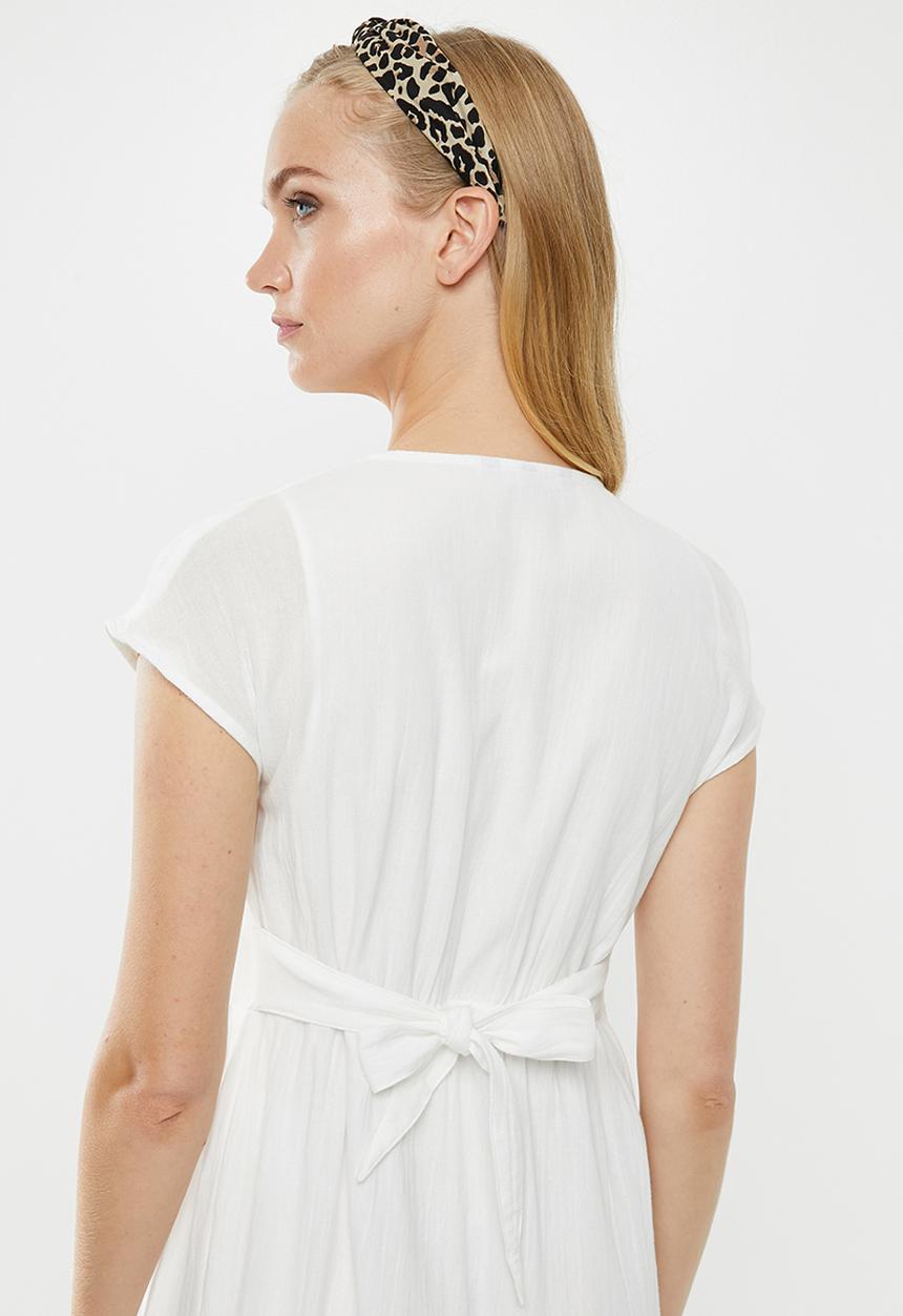 Vero Moda - Sammi button dress - white