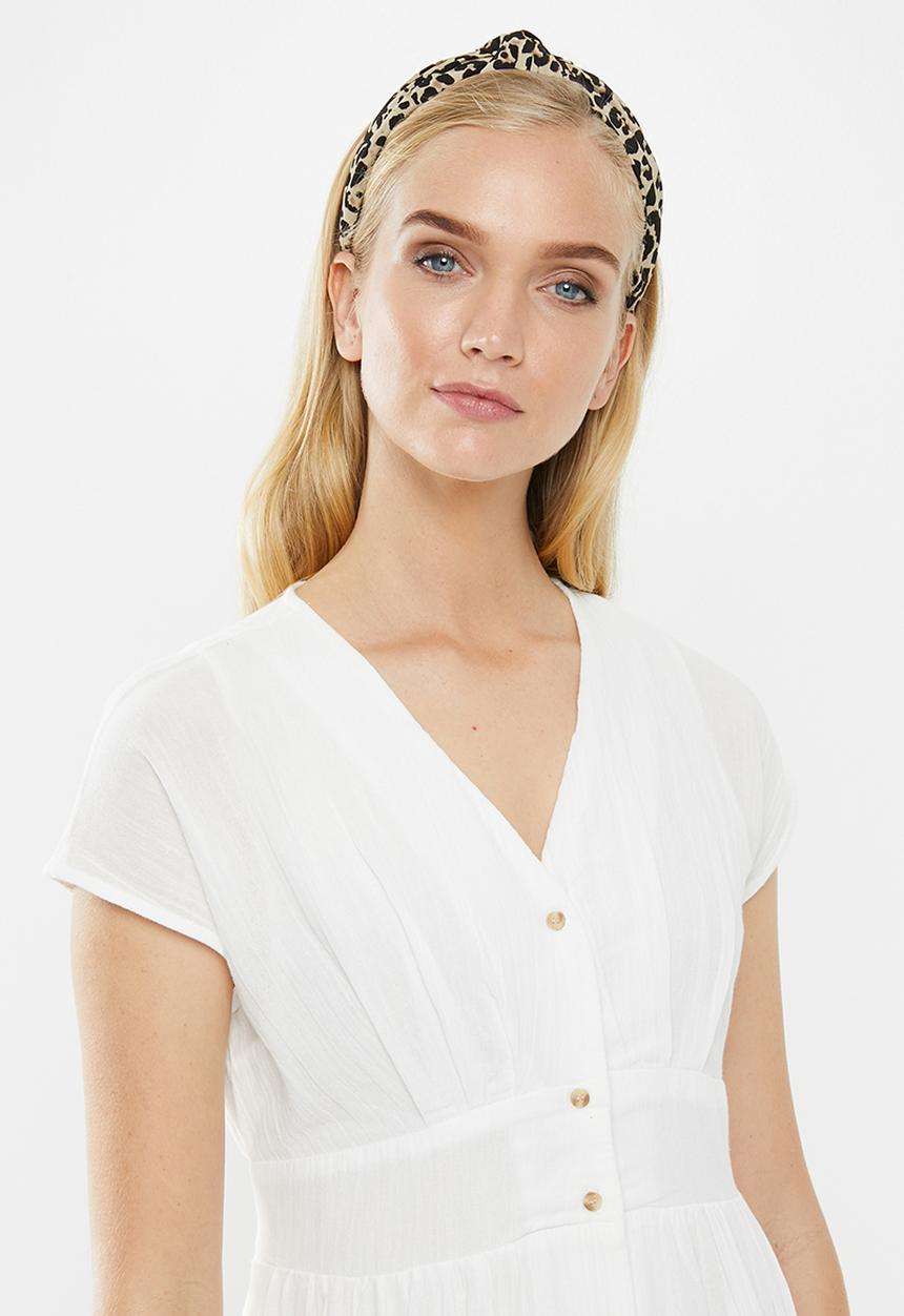 Vero Moda - Sammi button dress - white
