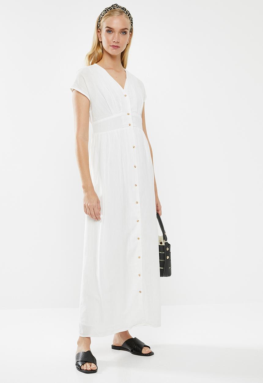 Vero Moda - Sammi button dress - white