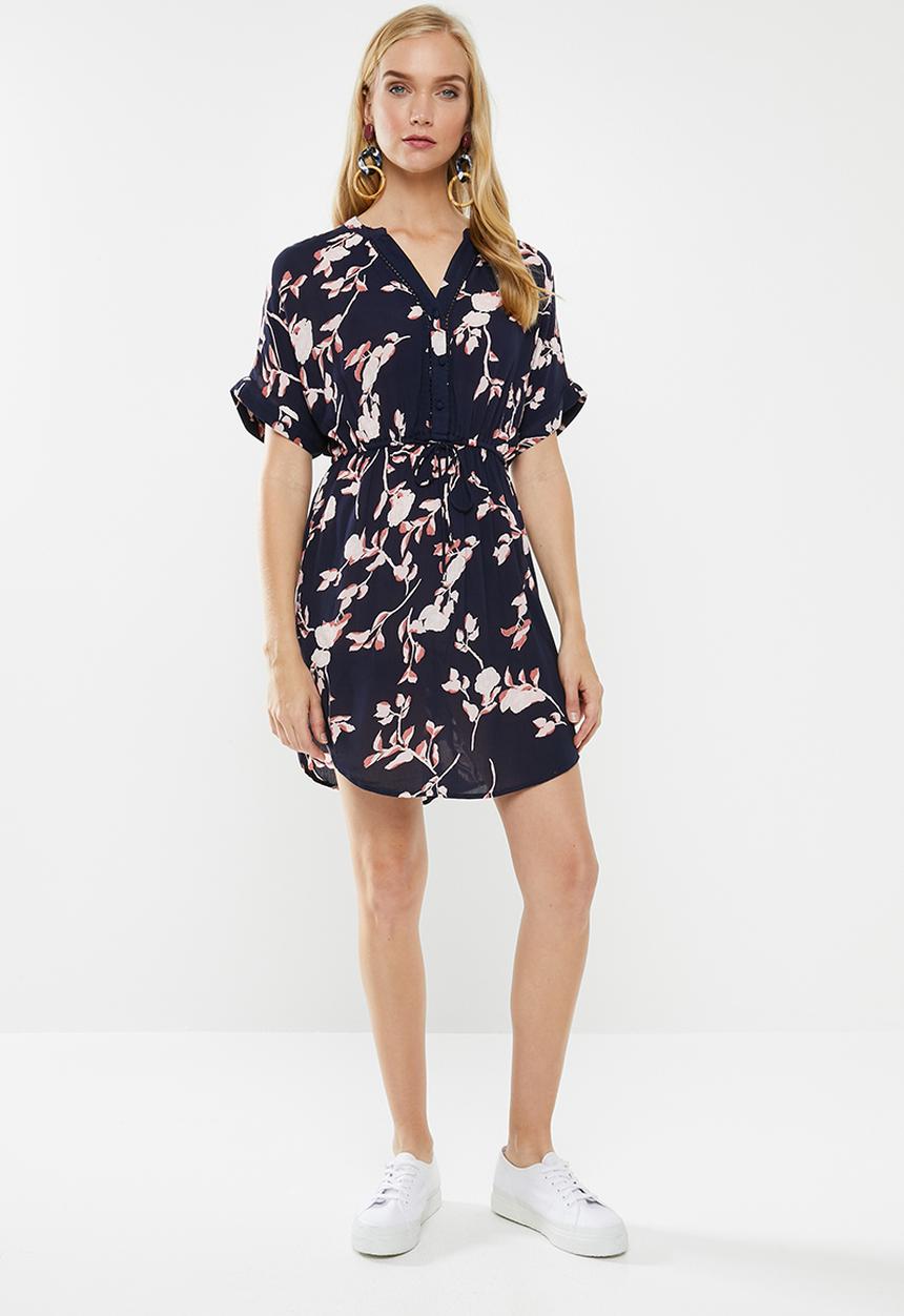 Vero Moda - Amsterdam tunic dress - navy & pink