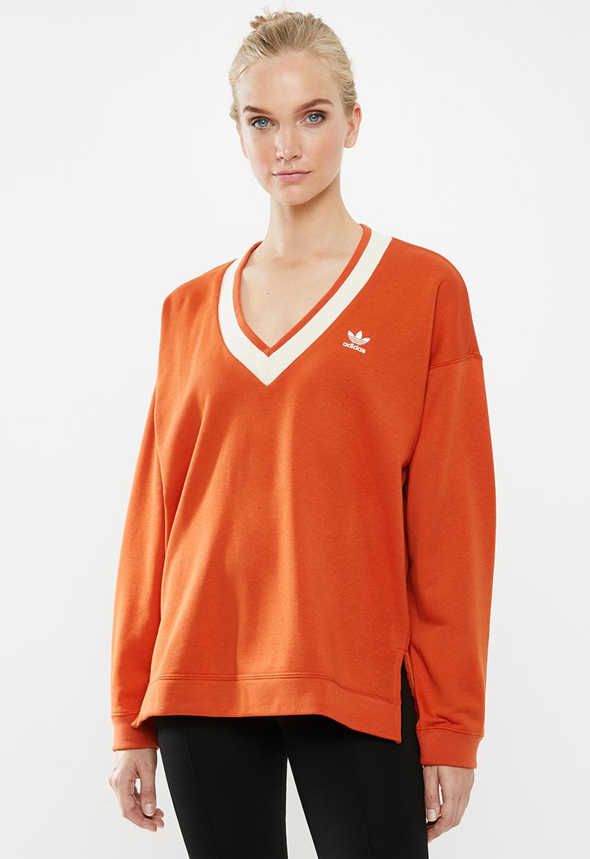 adidas Originals - Adidas spacer sweat top - orange