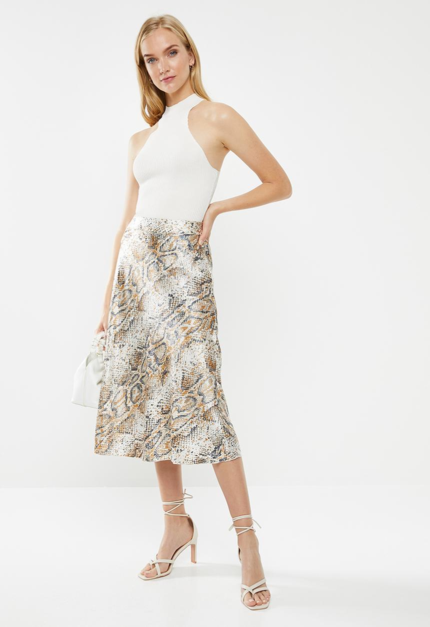 Vero Moda - Christine satin skirt - multi 