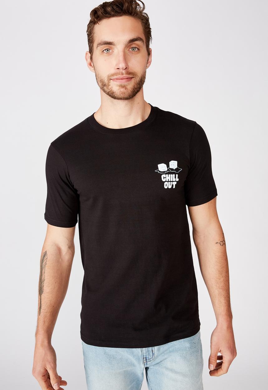 Cotton On - Tbar art T-shirt - black 