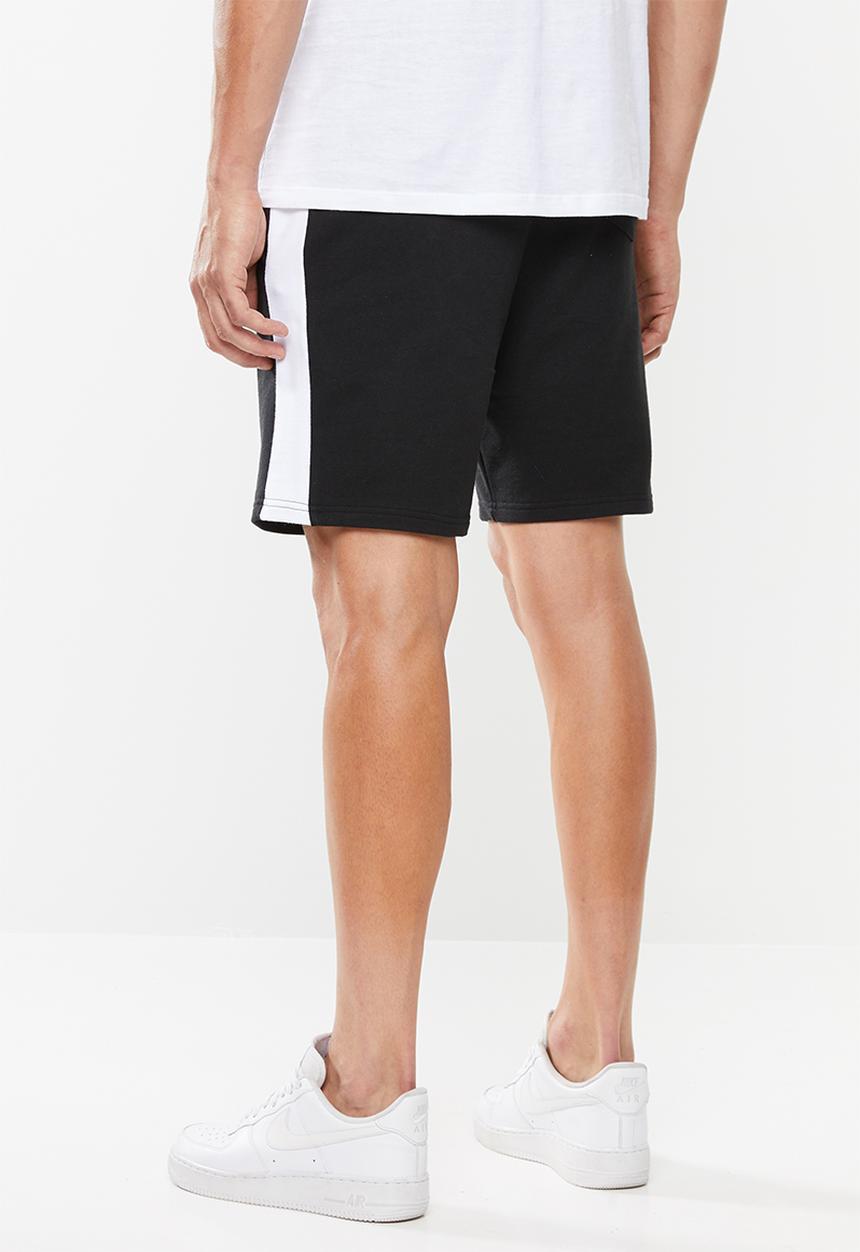 Superbalist - 1up side stripe sweat shorts - black