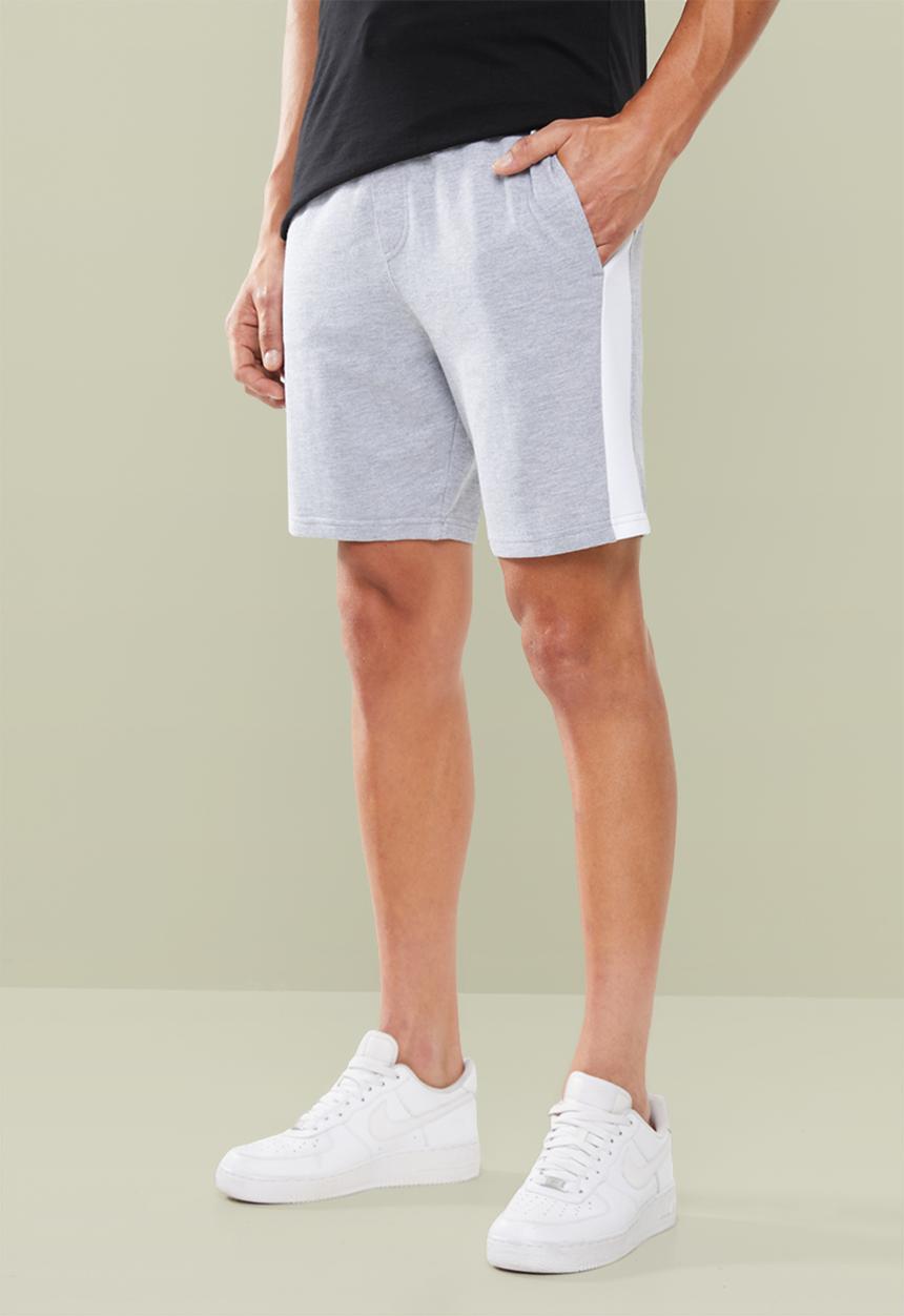 Superbalist - 1up side stripe sweat shorts - grey