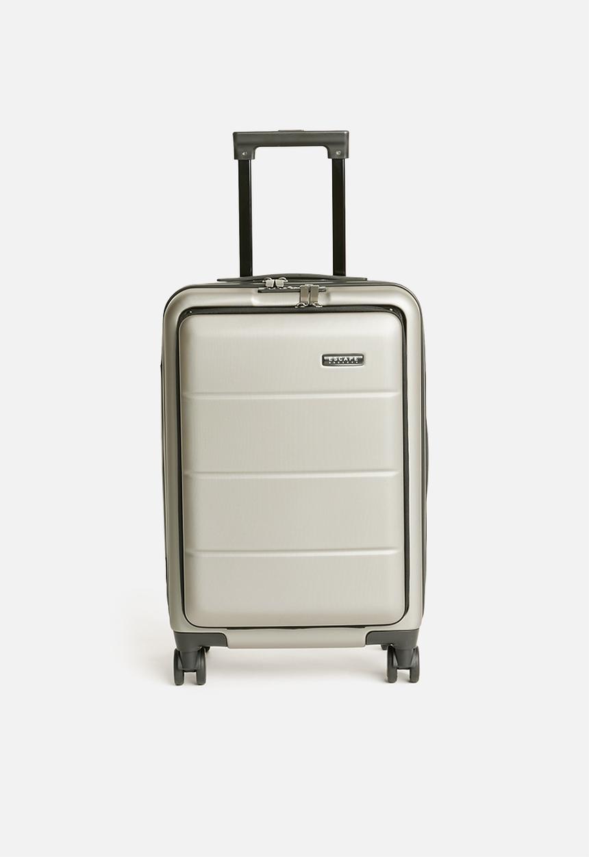 Escape Society - Carry-On with Front Loading Laptop  Pocket - gunmetal grey