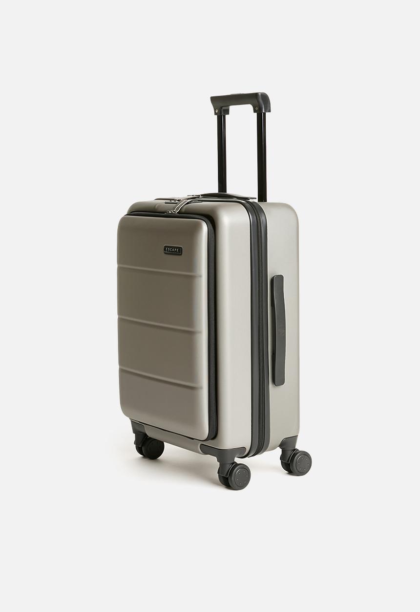 Escape Society - Carry-On with Front Loading Laptop  Pocket - gunmetal grey