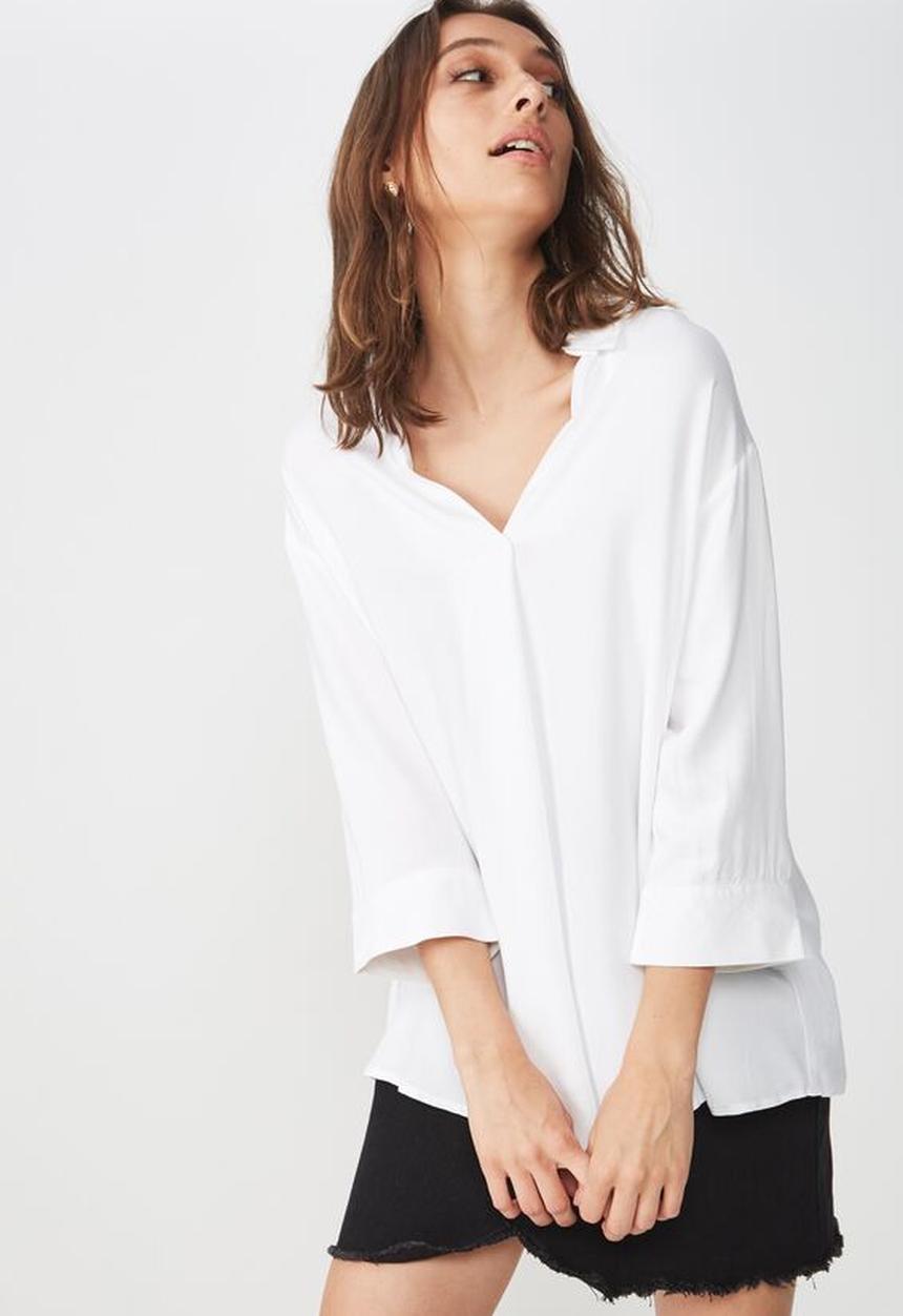 Cotton On - Lexie popover shirt  - white