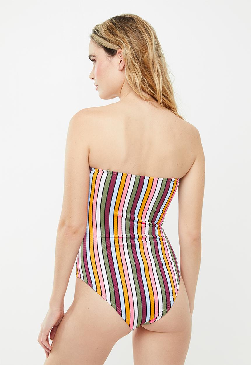 Cotton On - Strapless one piece cheeky - multi