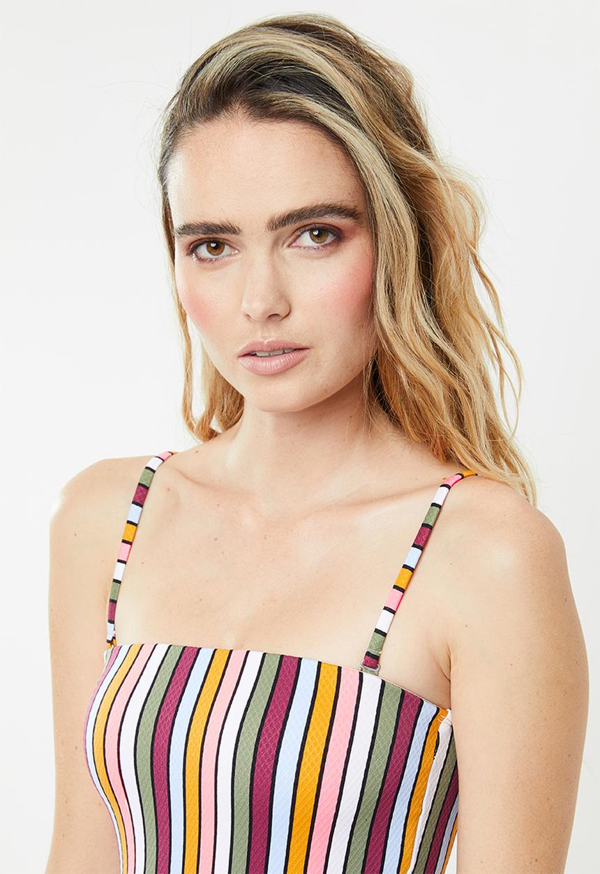 Cotton On - Strapless one piece cheeky - multi