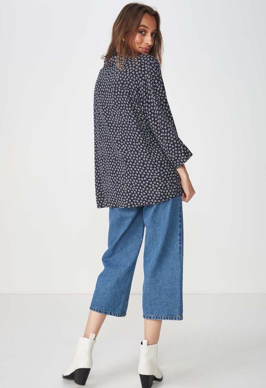 Cotton On - Lexie popover shirt  - navy