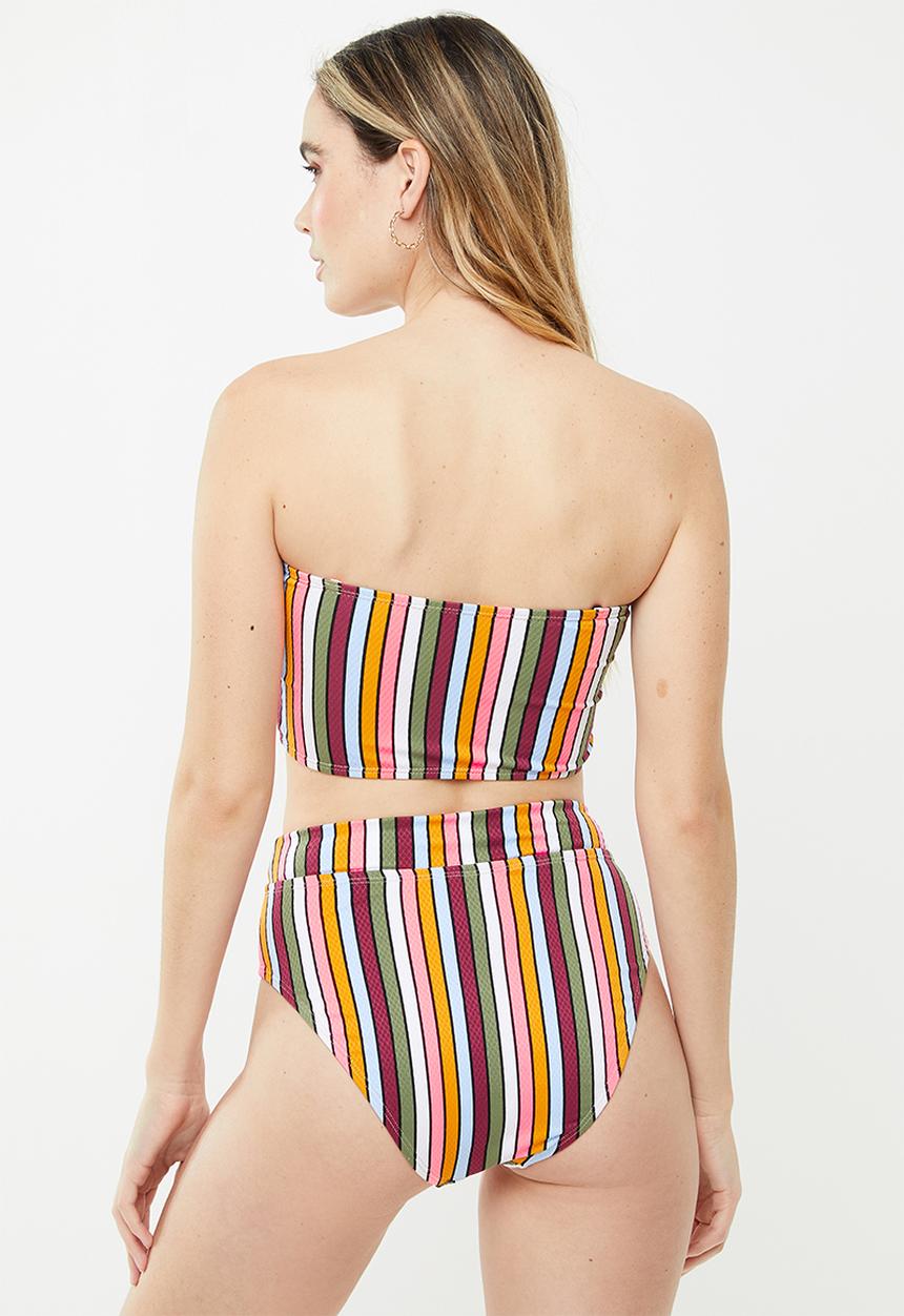 Cotton On - Highwaisted banded cheeky bikini bottom - multi