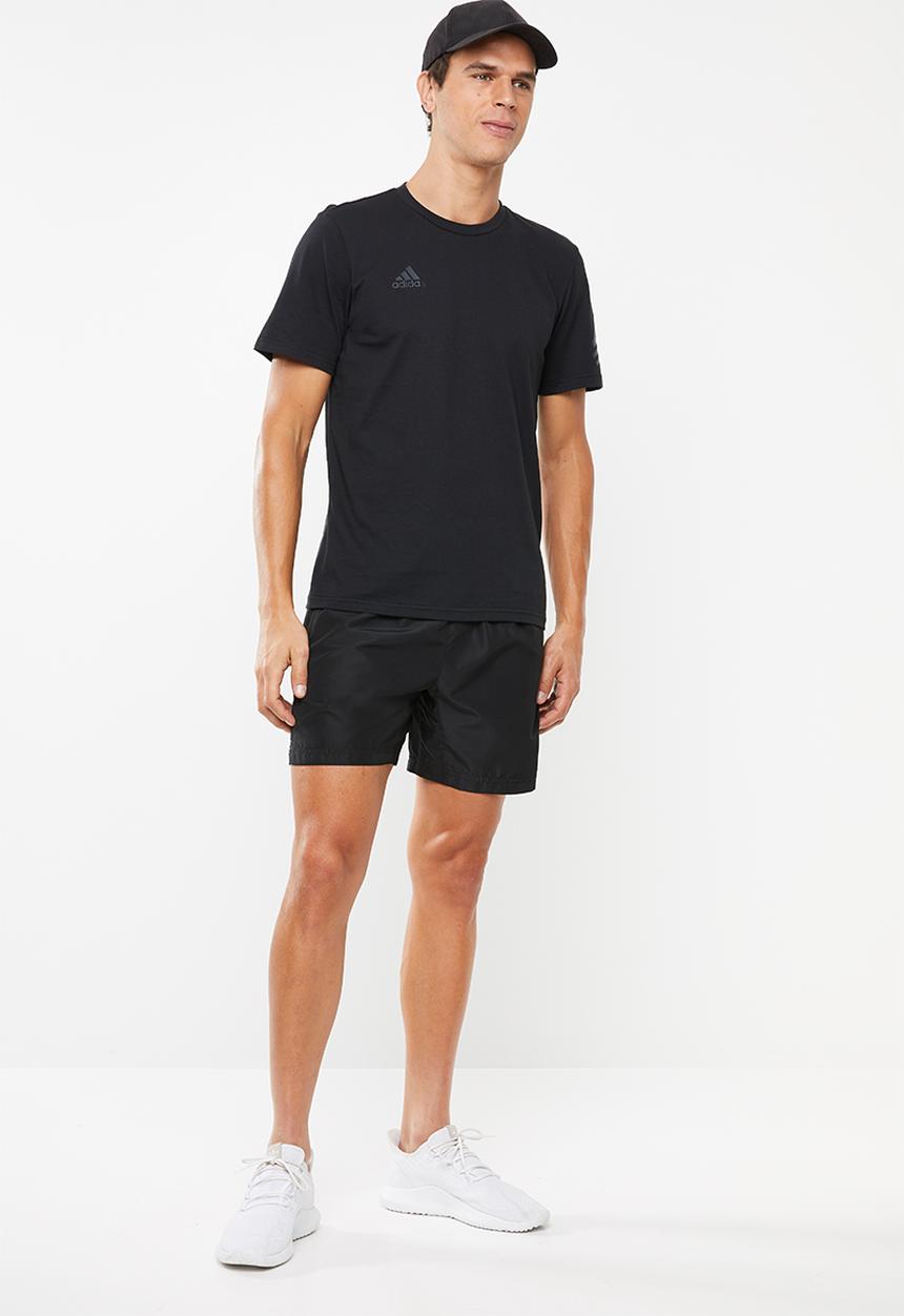 adidas Performance - Tan logo tee - black