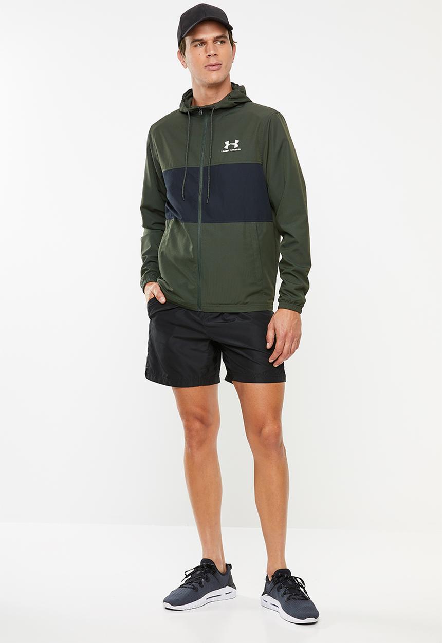 Under Armour - Sportstyle wind jacket - green & black