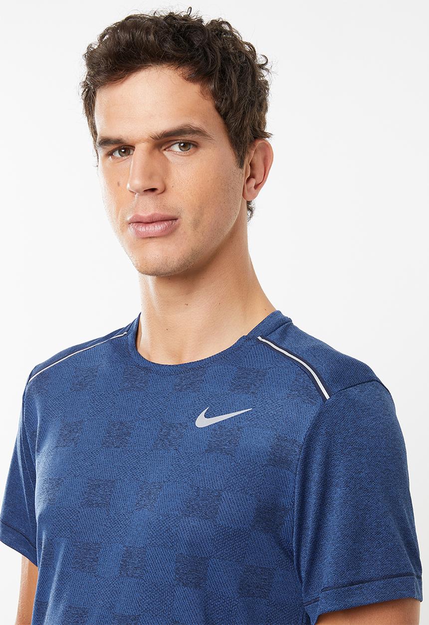 Nike - Dri-fit miler short sleeve top - navy