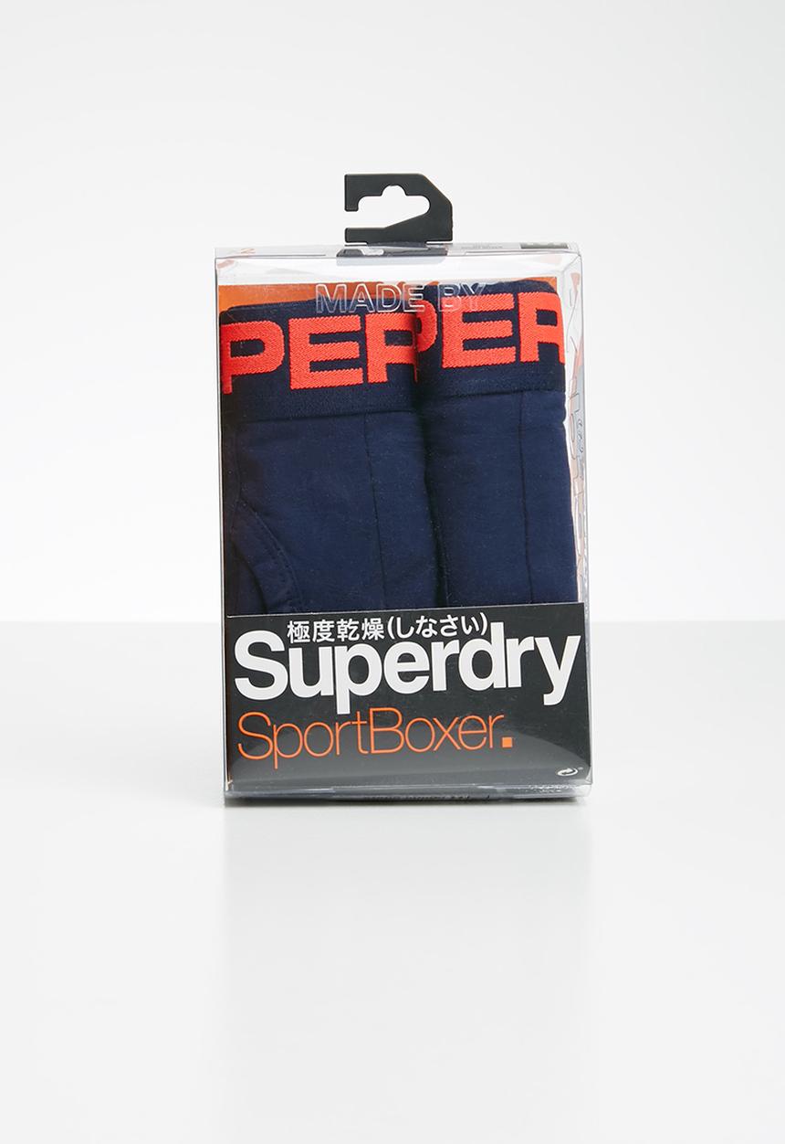 Superdry. - Sport 2 pack boxers - navy