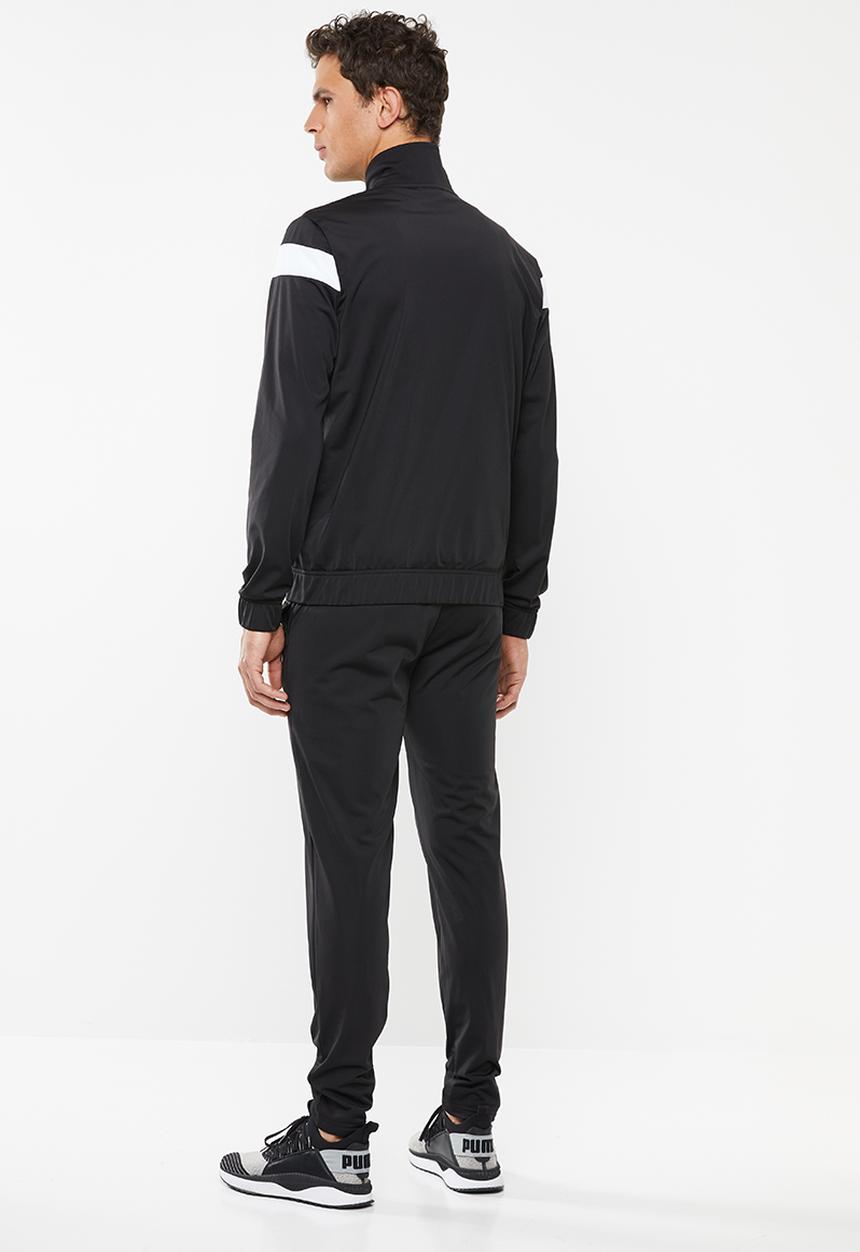 PUMA - Techstripe tricot tracksuit - black
