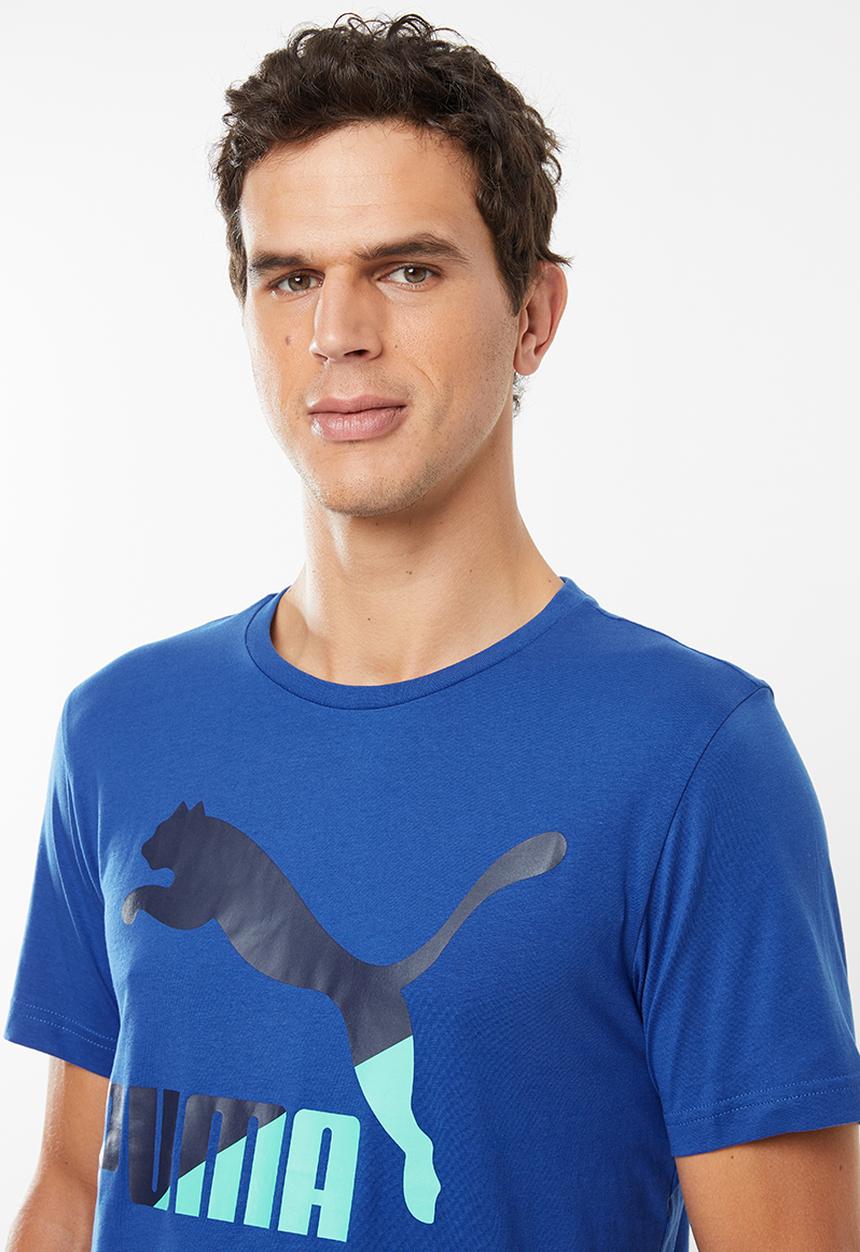PUMA - Classics logo short sleeve tee - blue