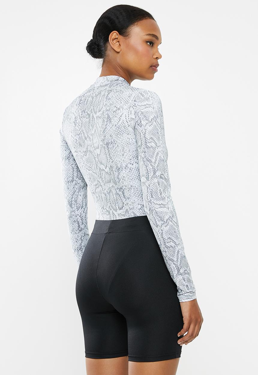 Nike - Nsw bodysuit - grey & white 