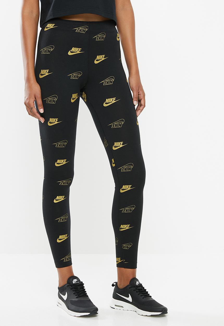 Nike - Women's nsw leggings - black & gold 