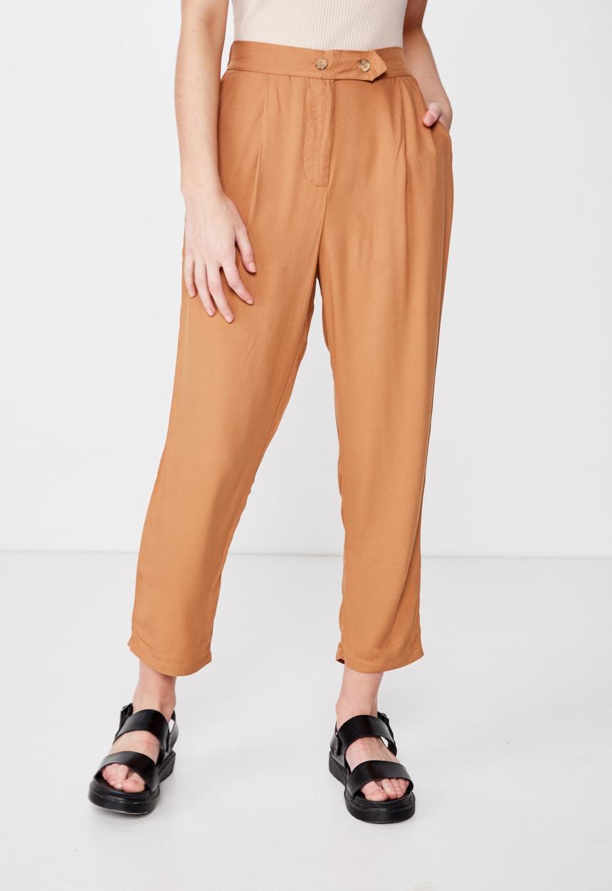 Cotton On - Ava tapered pant  - orange