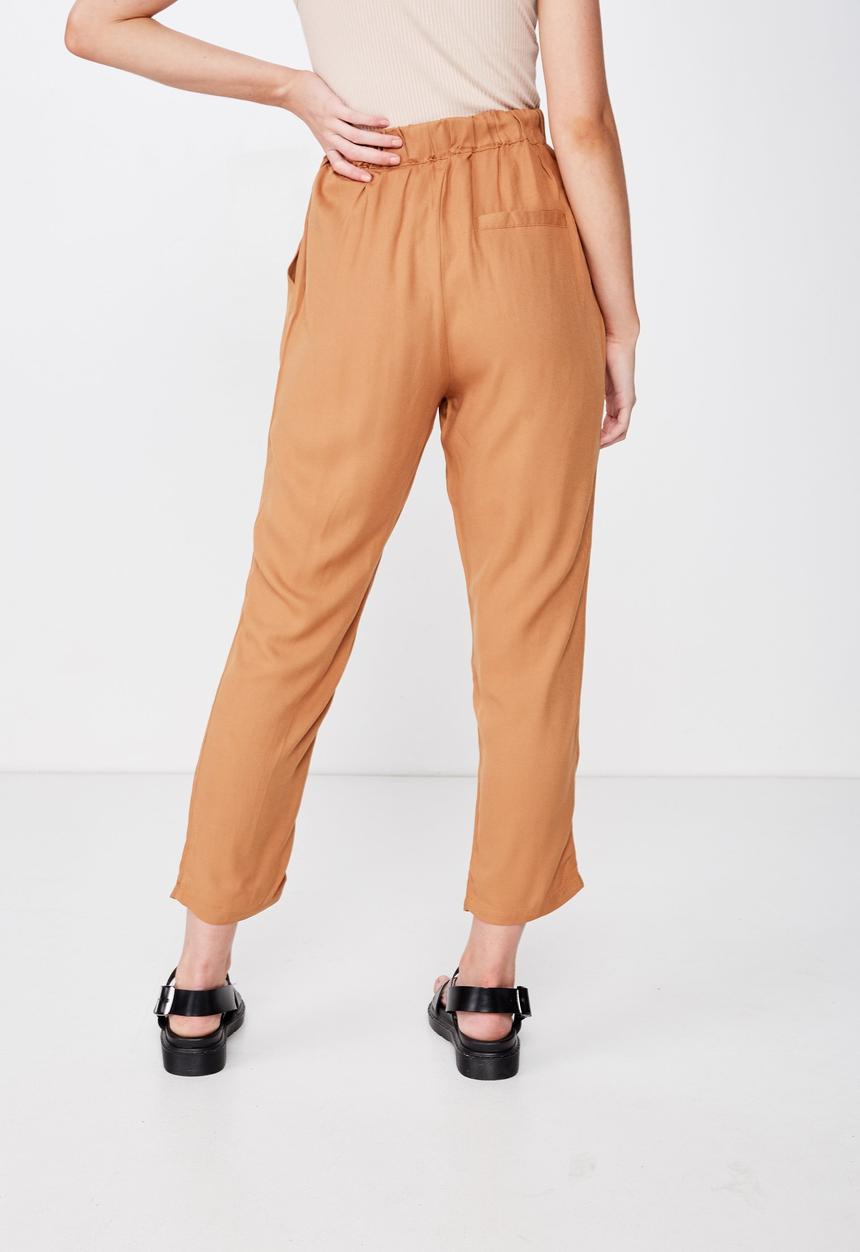 Cotton On - Ava tapered pant  - orange