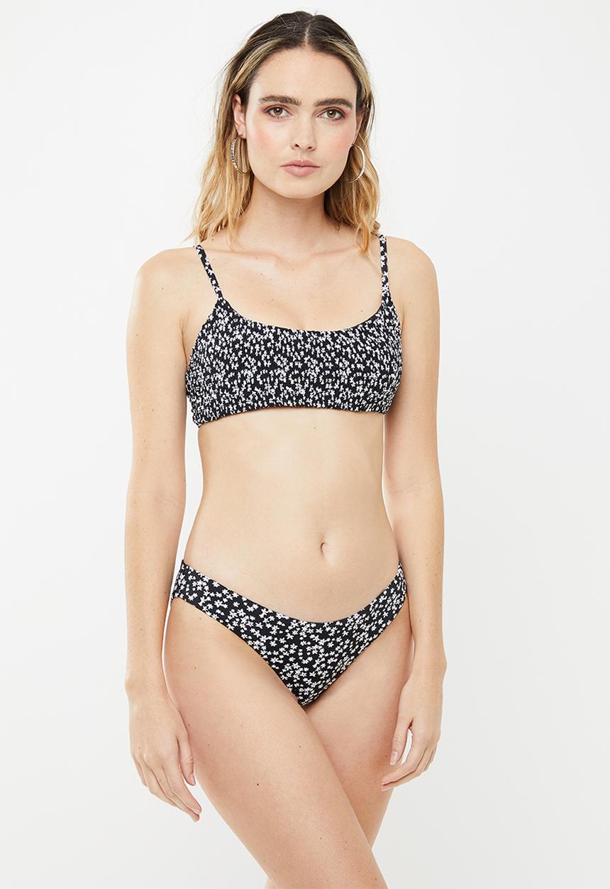 Cotton On - Classic full bikini bottom - black & white